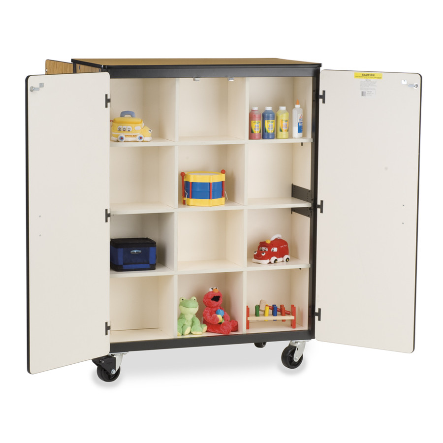 double sided toy storage container